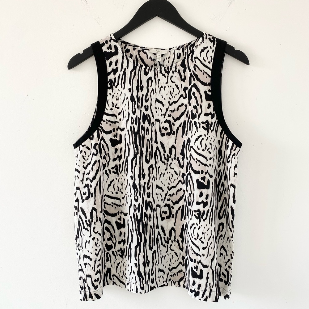 Joie 100% Silk Animal Print Blouse